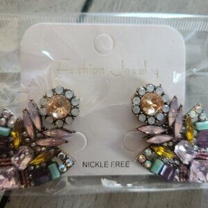 Abstract Flower Earrings